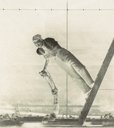 Man on a Ladder with Dissected Horse