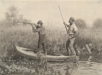 Study for Rail Shooting from a Punt by Thomas Eakins