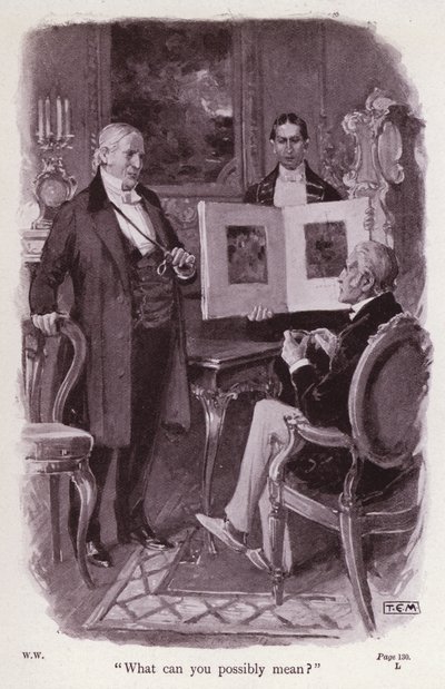 Illustration for The Woman In White by Wilkie Collins by Thomas Eyre Macklin