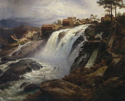 Haugfoss by Thomas Fearnley