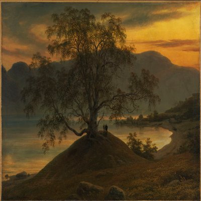 Old Birch Tree at the Sognefjord by Thomas Fearnley