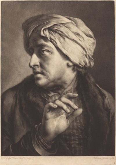 A Man with a Turban and Striped Shirt by Thomas Frye