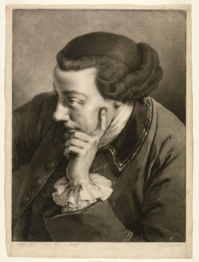 Man leaning on left elbow by Thomas Frye