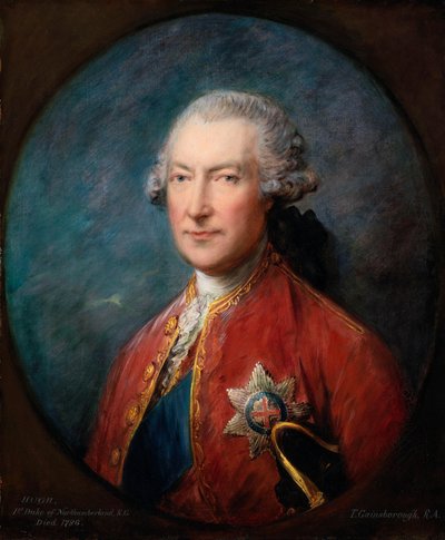 Portrait of Hugh Smithson, 1st Duke of Northumberland (1714-1786), former Lord Lieutenant of Ireland by Thomas Gainsborough