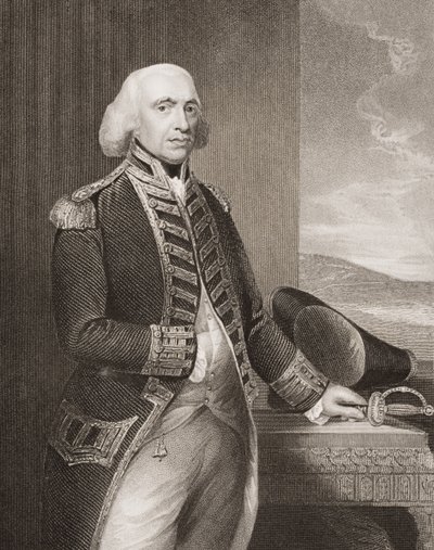 Richard Howe, 1st Earl Howe, illustration from 