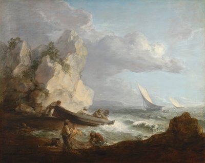 Seashore with Fishermen by Thomas Gainsborough