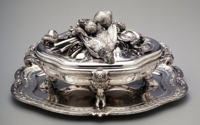 Tureen with Lid and Stand by Thomas Germain