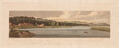 A Selection of Twenty of the Most Picturesque Views in Paris: View of St. Cloud & Mount Calvary taken from Pont de Sève by Thomas Girtin