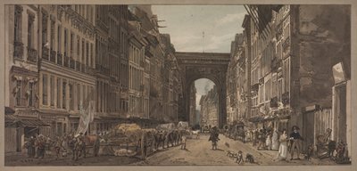 A Selection of Twenty of the Most Picturesque Views in Paris: View of the Gate of St. Denis by Thomas Girtin