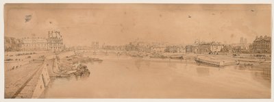 A Selection of Twenty of the Most Picturesque Views in Paris: View of the Tuilleries and Bridge and taken from Pont de la Concorde by Thomas Girtin