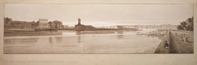 A Selection of Twenty of the Most Picturesque Views in Paris: View of the Village of Chaillot, &c taken from Pont de la Concorde by Thomas Girtin