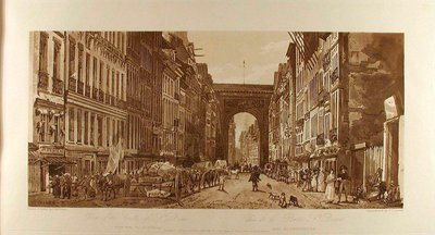 View of the Gate of St. Denis from the Suburbs by Thomas Girtin