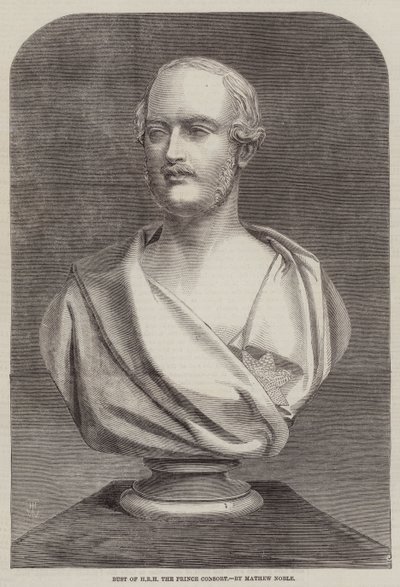 Bust of HRH the Prince Consort, by Mathew Noble by Thomas Harrington Wilson