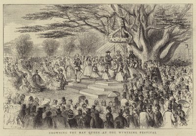 Crowning the May Queen at the Wymering Festival by Thomas Harrington Wilson