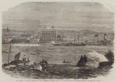 The Arrival in Douglas Harbour of His Excellency Francis Pigott, the Newly-Appointed Lieutenant-Governor of the Isle of Man by Thomas Harrington Wilson