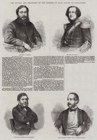 The Movers and Seconders of the Address in Both Houses of Parliament by Thomas Harrington Wilson