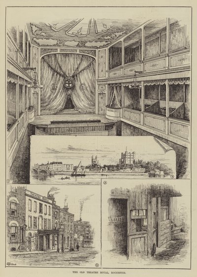 The Old Theatre Royal, Rochester by Thomas Harrington Wilson