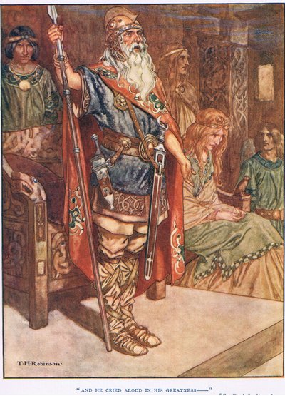 And he cried aloud in his greatness by Thomas Heath Robinson