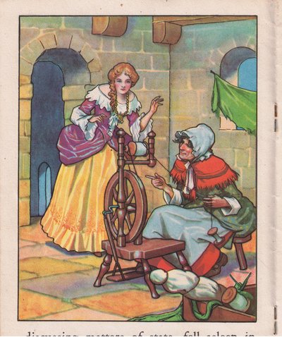 Asleep at the Spinning Wheel by Thomas Heath Robinson