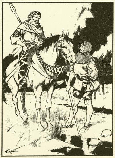 Charlemagne and the Charcoal Burner by Thomas Heath Robinson