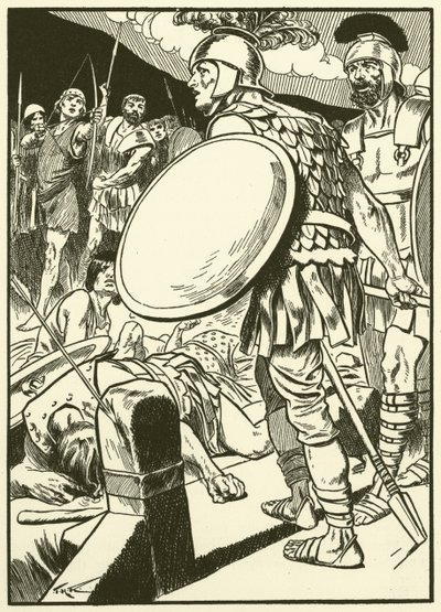 Horatius at the Bridge by Thomas Heath Robinson