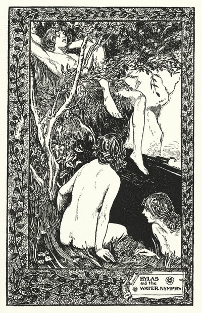 Hylas and the Water Nymphs by Thomas Heath Robinson