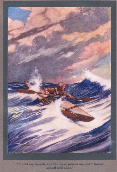 I held my breath, as the wave passed on, and I found myself still alive by Thomas Heath Robinson