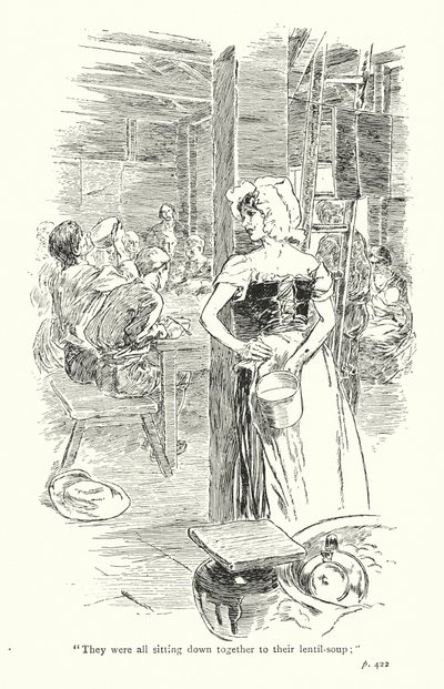 Illustration for A Sentimental Journey by Laurence Sterne by Thomas Heath Robinson