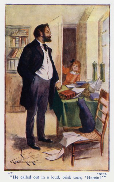 Illustration for Good Wives by Louisa M Alcott by Thomas Heath Robinson