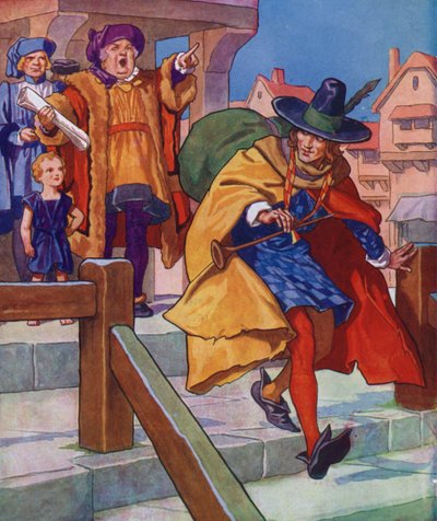 Illustration for The Pied Piper of Hamelin by Thomas Heath Robinson