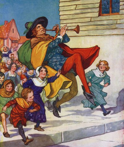 Illustration for The Pied Piper of Hamelin by Thomas Heath Robinson