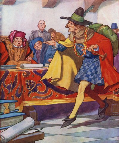 Illustration for The Pied Piper of Hamelin by Thomas Heath Robinson
