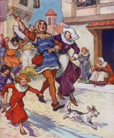 Illustration for The Pied Piper of Hamelin by Thomas Heath Robinson
