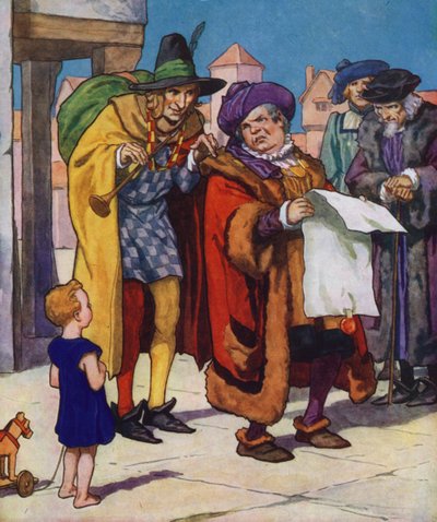 Illustration for The Pied Piper of Hamelin by Thomas Heath Robinson