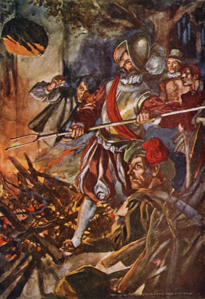 Illustration for the Life of Sir Francis Drake by Thomas Heath Robinson