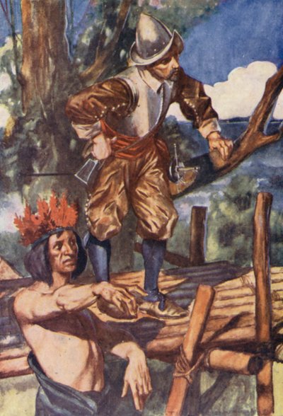 Illustration for the Life of Sir Francis Drake by Thomas Heath Robinson