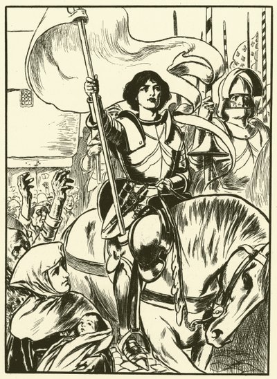 Joan at the Head of the Army by Thomas Heath Robinson