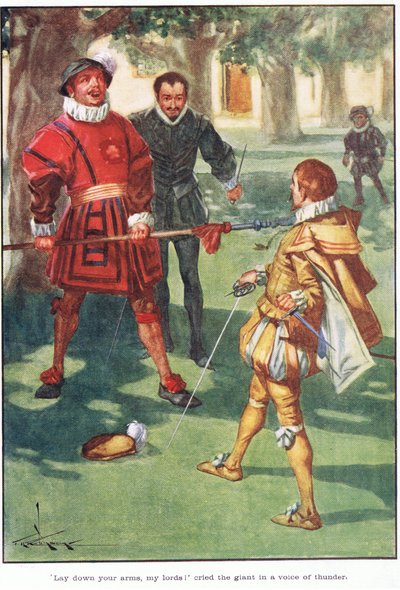 Lay Down Your Arms, My Lords! Cried the Giant in a Voice of Thunder by Thomas Heath Robinson