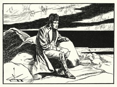 Napoleon on St Helena by Thomas Heath Robinson