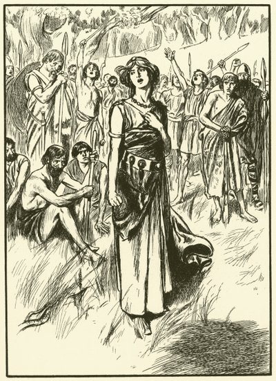 Queen Boadicea and Her Soldiers by Thomas Heath Robinson