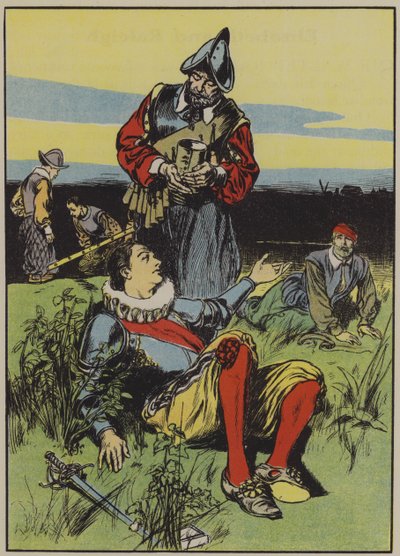 Sir Philip Sidney and the Dying Soldier by Thomas Heath Robinson