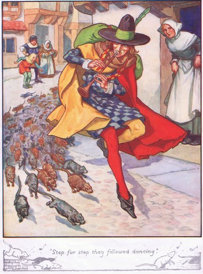 Step for step they followed dancing by Thomas Heath Robinson