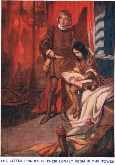 The Little Princes in Their Lonely Room in the Tower by Thomas Heath Robinson