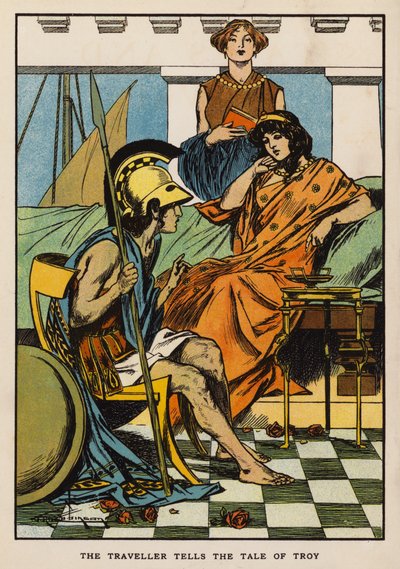 The Traveller Tells the Tale of Troy by Thomas Heath Robinson