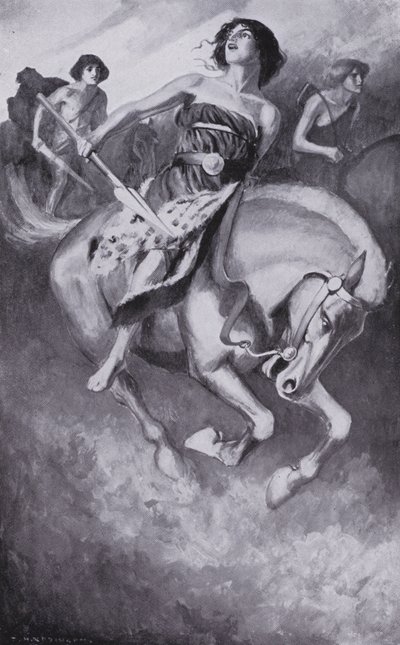 Theseus Drove Back the Famous Amazons by Thomas Heath Robinson