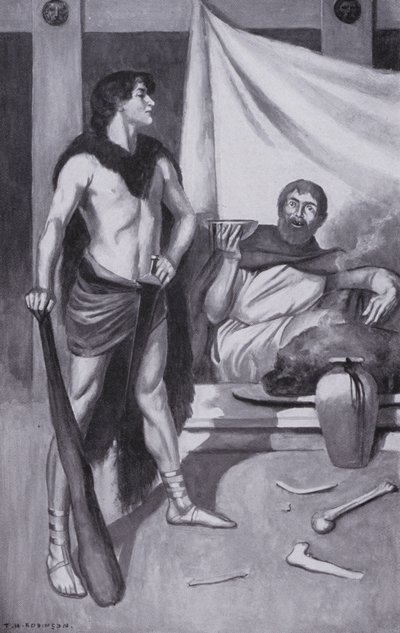 Theseus stood and called him by Thomas Heath Robinson