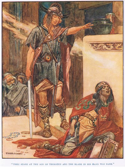They Stare at the Son of Thorsten by Thomas Heath Robinson