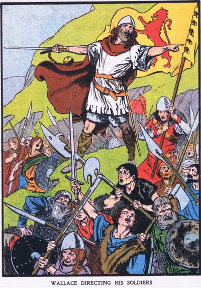 Wallace directing his soldiers by Thomas Heath Robinson