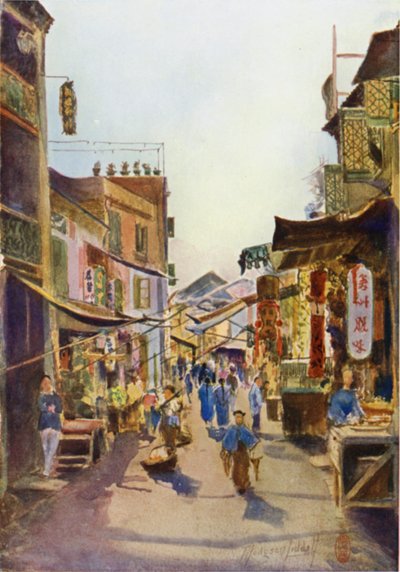 A Street in Macao by Thomas Hodgson Liddell
