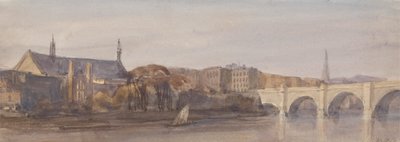 View of Westminster Hall and Bridge from Lambeth by Thomas Hollis